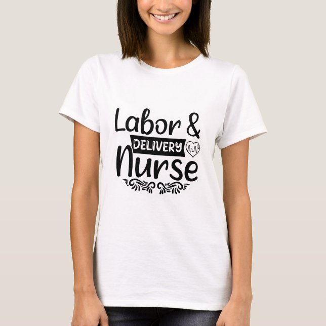 Arbeitskräfte- und Zustellungskrankheiten T-Shirt (Vorderseite)
