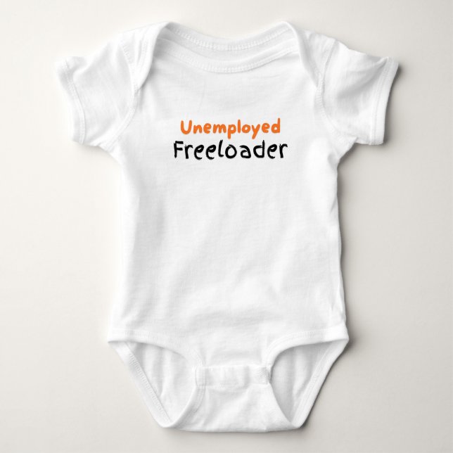 Arbeitslose Freeloader Funny Baby Kinder Teens Kin Baby Strampler (Vorderseite)
