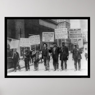 Arbeitslose Parade NYC 1909 Poster