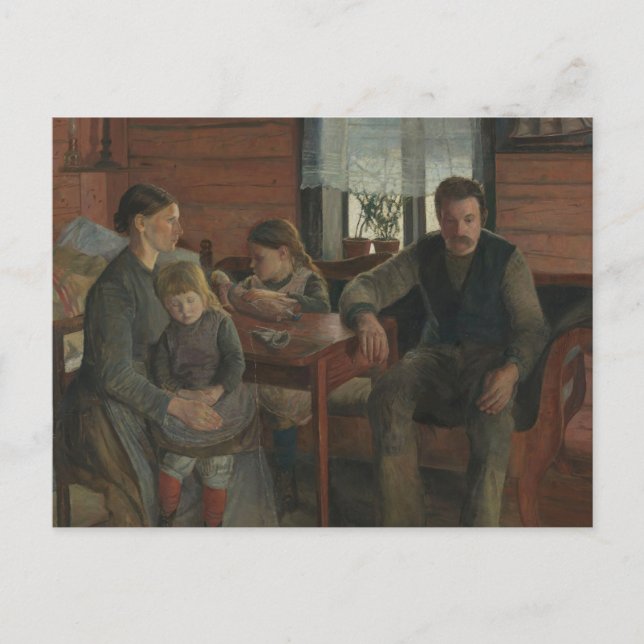 Arbeitslose Postkarte (Vorderseite)