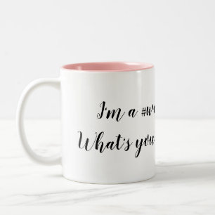 ArbeitsMama-Supermacht-Tasse Zweifarbige Tasse