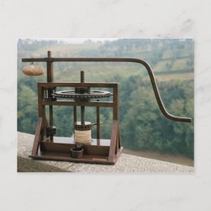 Arbeitsmodell einer Olivenpresse Postkarte