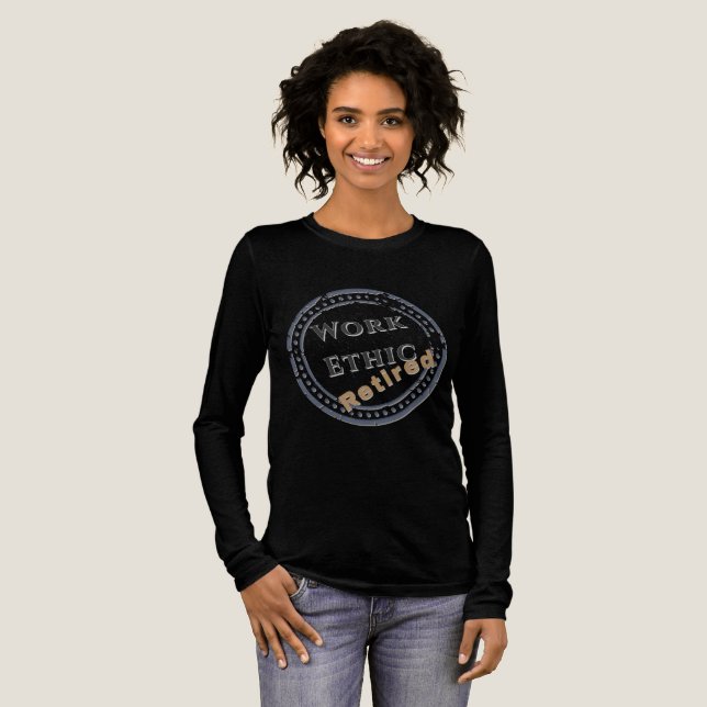 Arbeitsmoral: Im Ruhestand Tri-Blend Shirt (Volle Vorderseite)