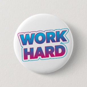 Arbeitsmotivierende Typografie-Quote Button