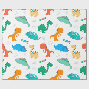 ARBEITSPAPIER: DINOSAURS GESCHENKPAPIER
