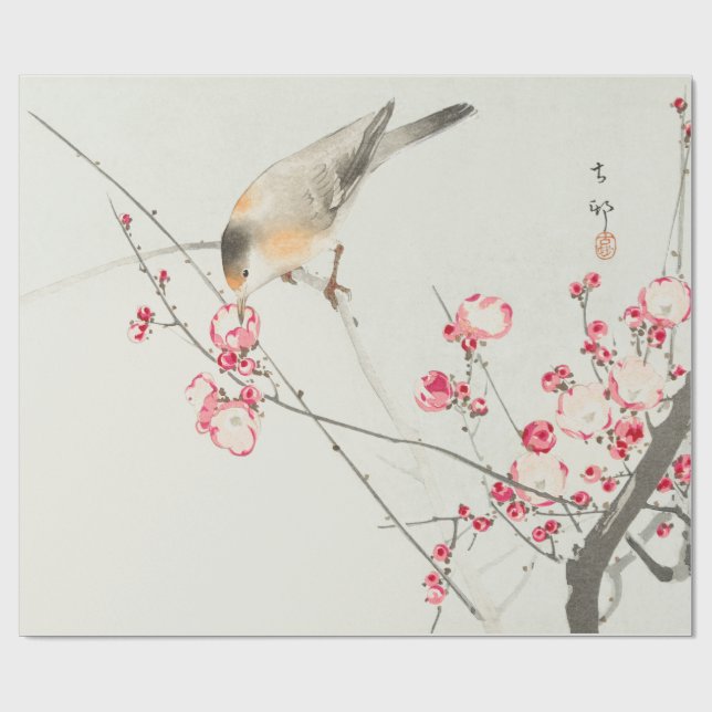 ARBEITSPAPIER: OHARA KOSON: SONGBIRD GESCHENKPAPIER (Flach)