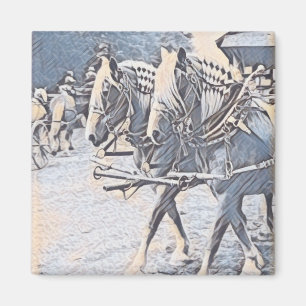 Arbeitspferde Magnet