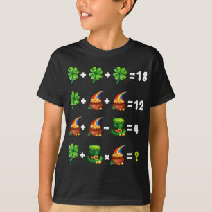Arbeitsplan Quiz Funny Mathe Lehrer St Pat T-Shirt