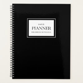 Arbeitsplaner Custom Black Weekly Monthly Organisa Planer