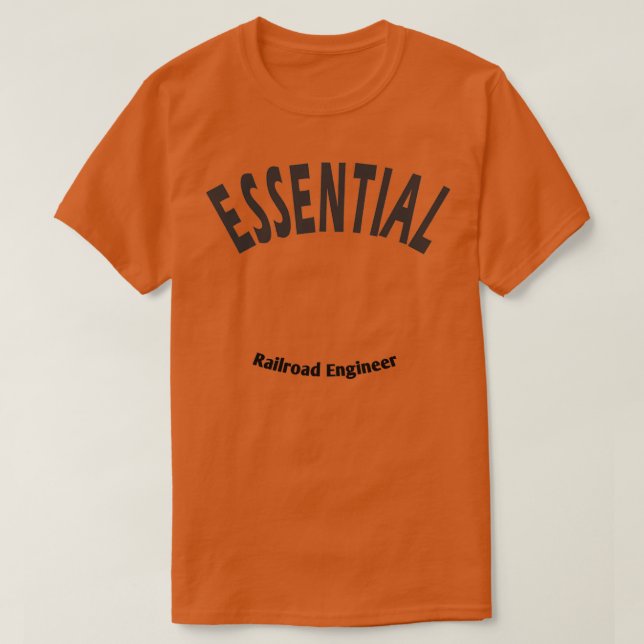 Arbeitsplätze im Eisenbahningenieur T-Shirt (Design vorne)