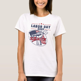Arbeitstag 2025 USA Fist T-Shirt