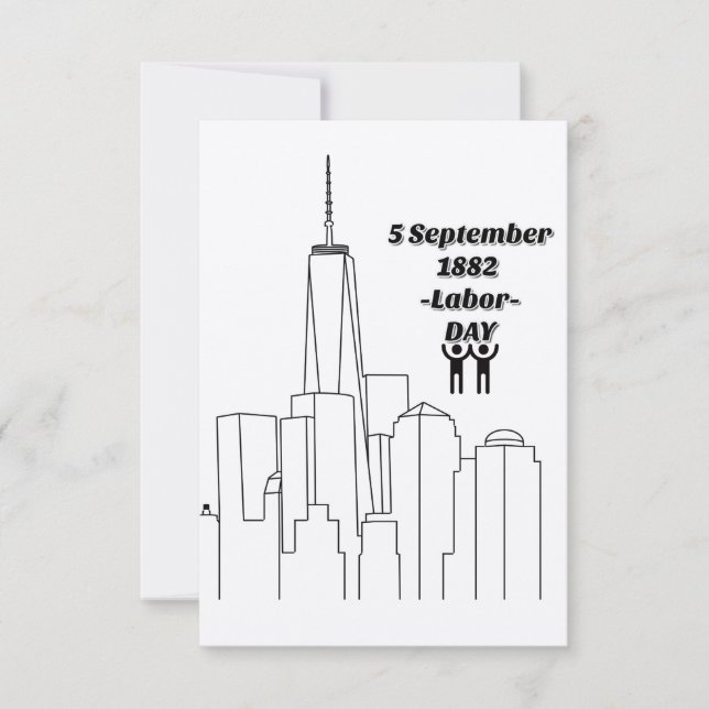 Arbeitstag Dankeskarte (Vorderseite)