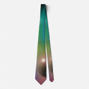 Arbeitstag der Sternkonstellation Planet Grünes Un Krawatte