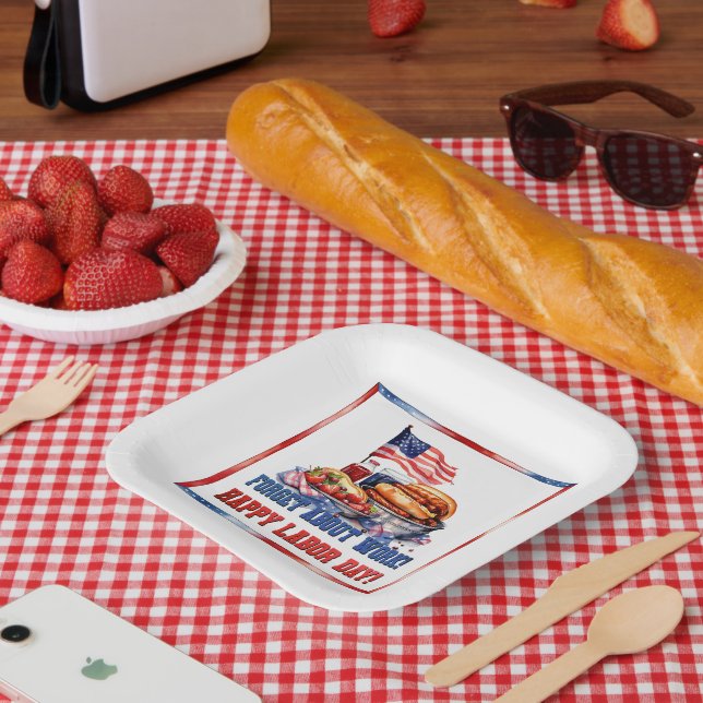 Arbeitstag Pappteller (Picknick)