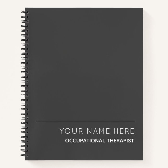 Arbeitstherapeut für das Custom Spiral Notebook Notizbuch (Vorderseite)