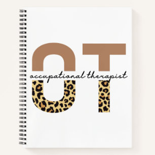 Arbeitstherapeut OT cheetah-Geschenke Notizbuch