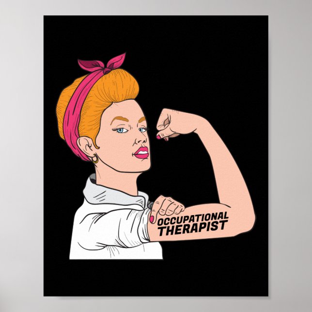 Arbeitstherapeutin Rosie The Riveter Poster (Vorne)