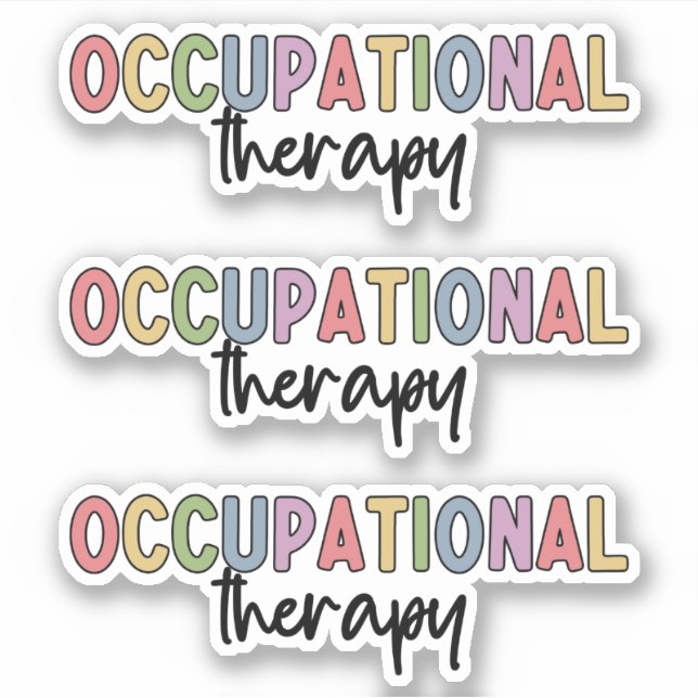 Arbeitstherapie | Arbeitstherapeut Aufkleber (Vorderseite)