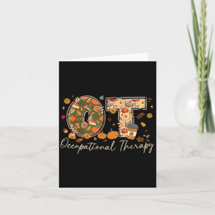 Arbeitstherapie Fall Ot Ota Herbst Thanksgivi Karte