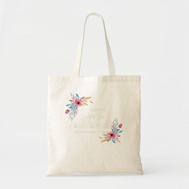 Arbeitstherapie Geschenk des Blumentherapeuten Tragetasche (Vorne)