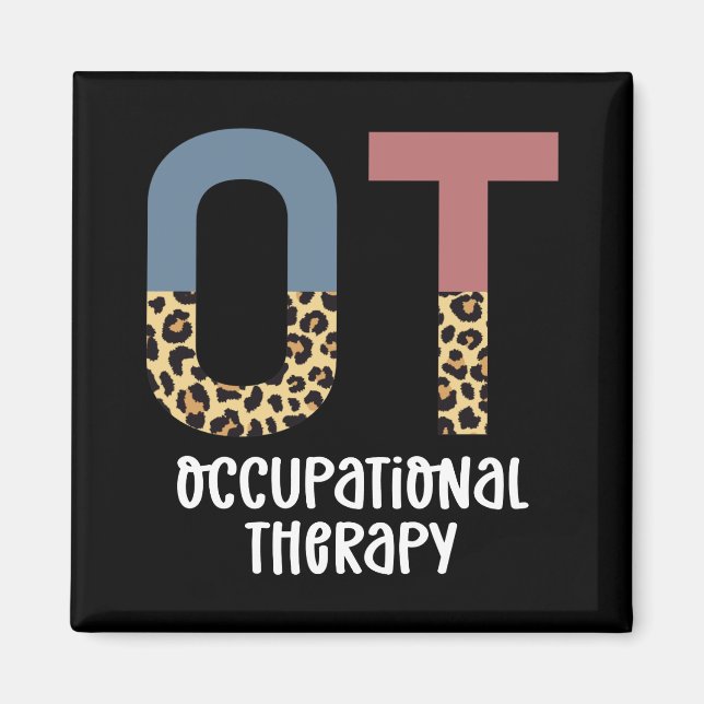 Arbeitstherapie OT Cheetah Future OT Geschenke Magnet (Vorne)