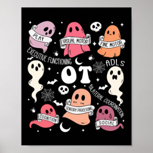 Arbeitstherapie OT OTA Halloween Spooky Niedlich Poster