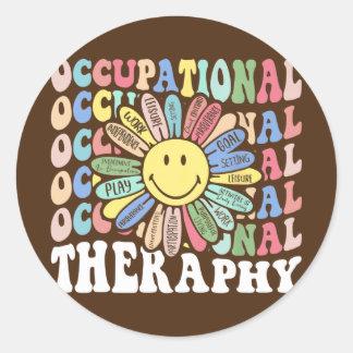 Arbeitstherapie OT-Therapeut Inspirierte OT Runder Aufkleber