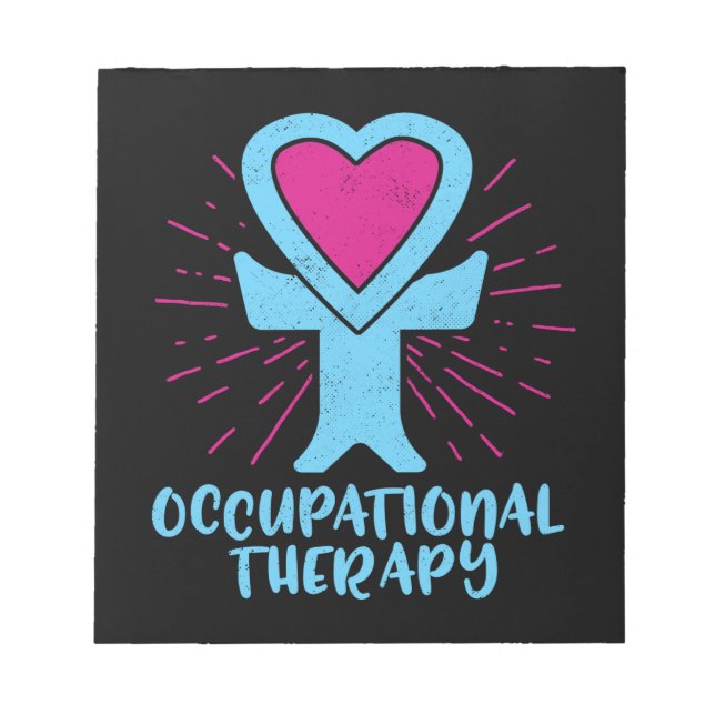 Arbeitstherapie OT Therapeut Notizblock (Vorderseite)