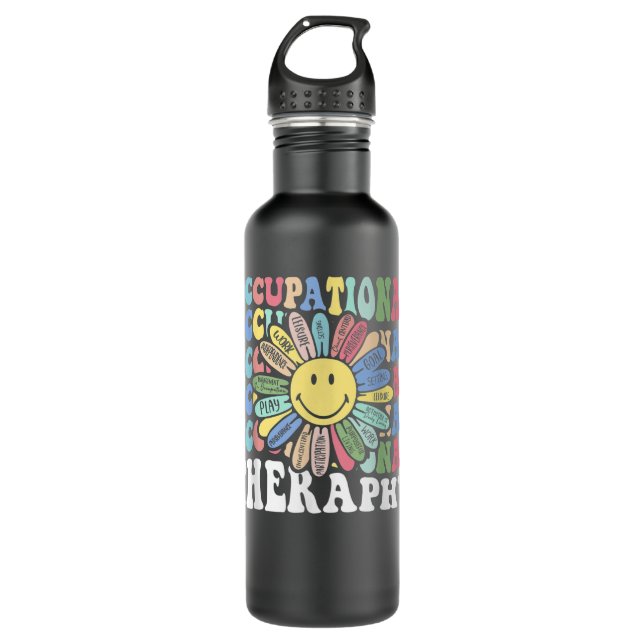 Arbeitstherapie OT Therapeutin, Inspirier OT Mont Edelstahlflasche (Vorderseite)