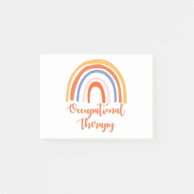 Arbeitstherapie Post-it Klebezettel (Vorderseite)