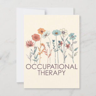 Arbeitstherapie Postkarte