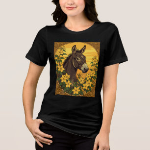 Arbeitstier, umgeben von Gelbjasmin Tri-Blend Shirt