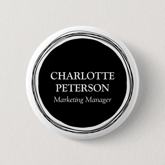 Arbeitstitel für berufliche Mitarbeiter im Büro Button (Vorderseite)