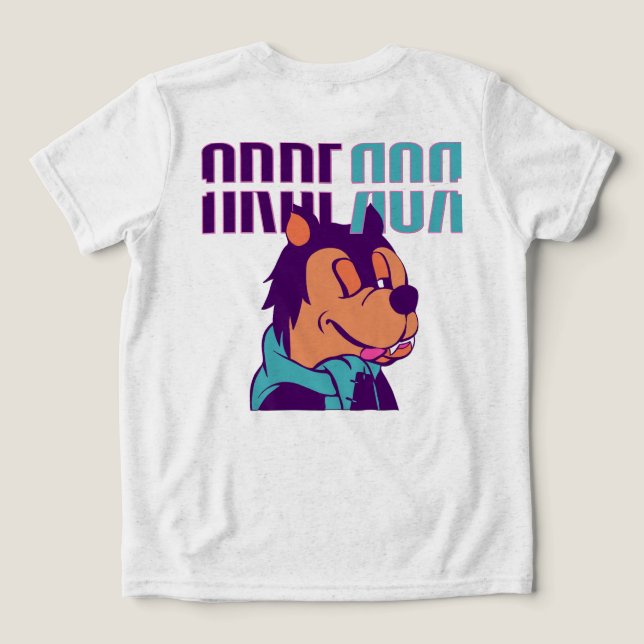 Arberor Kids' Graphic T - Shirt - Cartoon Design (Design Rückseite)