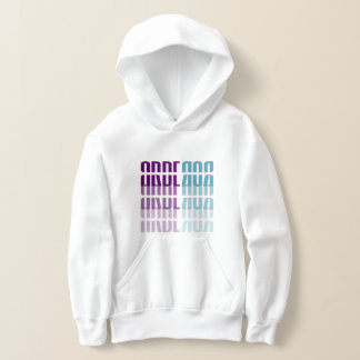 Arberor Kids Sweat à capuche – Logo en bloc à dégr