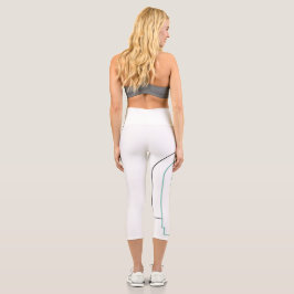 Arberor-Leggings mit weißer Farbe - Sleek Mod Capri Leggings