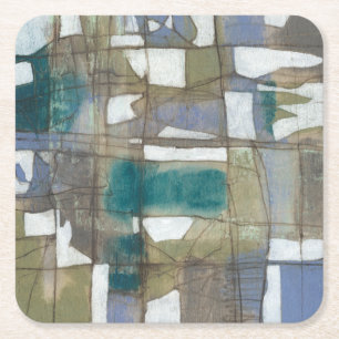 Arbiträre Auswahl I Rechteckiger Pappuntersetzer