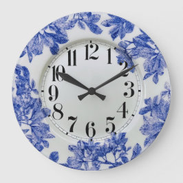 Arbor Blue Plate Acryllic Wall Clock Große Wanduhr