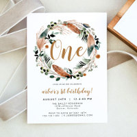 Arbor - Bohemisch Feather Greenery Wreath Birthday
