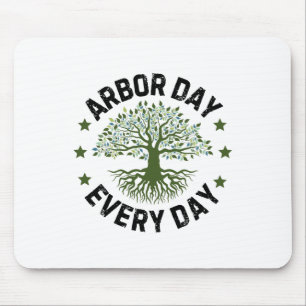 Arbor Day Everyday Nature Lover Vintag Happy Arbo Mousepad