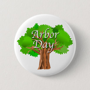 Arbor Day Holiday Button