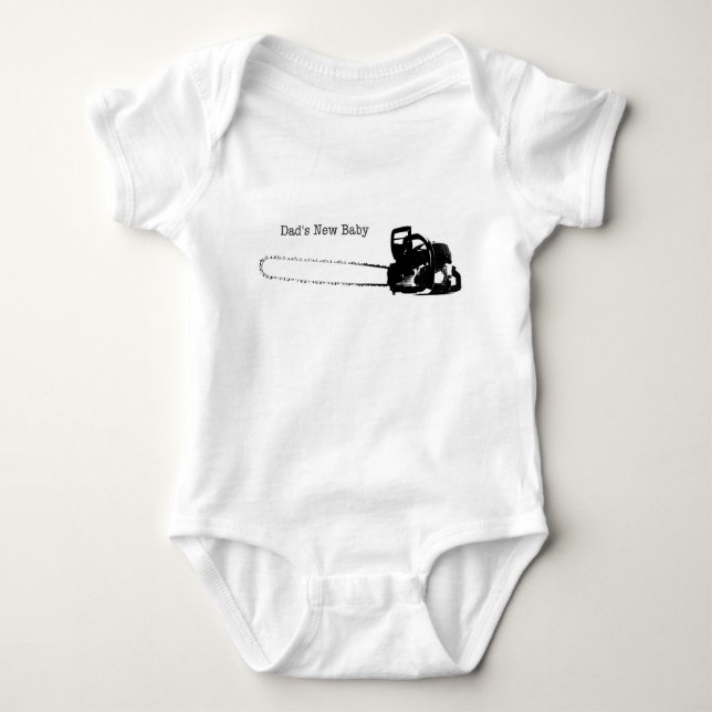 Arborant-Kettensäge Kindergeschenk Baby Strampler (Vorderseite)