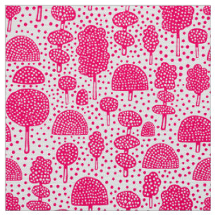Arboretum 230715 - Neon Red on White Stoff