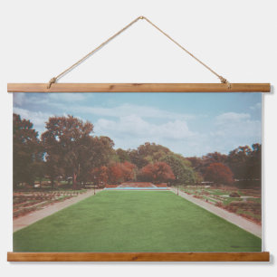 Arboretum Landschaft, Lomochrom Lila Wandteppich Mit Holzrahmen
