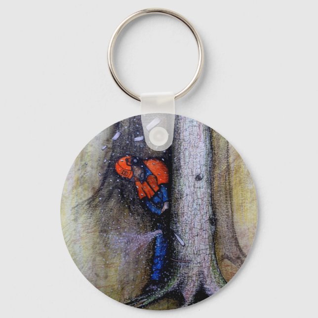 Arborist-Baum-Chirurg Schlüsselanhänger (Vorderseite)
