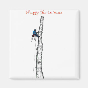 Arborist chainsaw tree über Gift Present Magnet