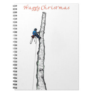 Arborist chainsaw tree über Gift Present Notizblock