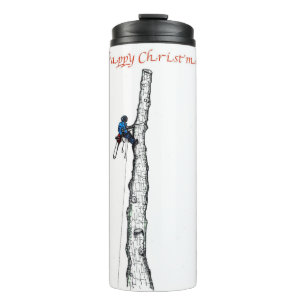 Arborist chainsaw tree über Gift Present Thermosbecher