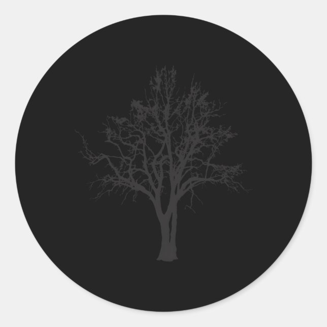Arborist Nature Tree Huggers Oak Tree Runder Aufkleber (Vorderseite)