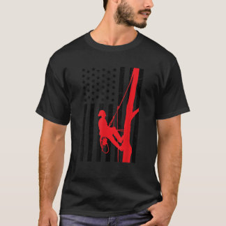 Arborist Patriotic Geschenk erschüttert amerikanis T-Shirt